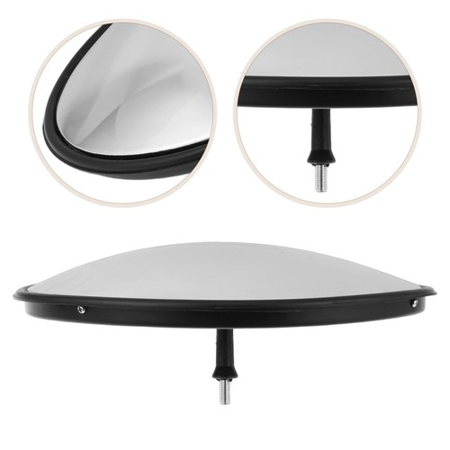 Miroir Convex Grand Angle 30 Cm 230° Incassable – Miroir De Circulation Route Allée Parking Garage Sécurité Orange