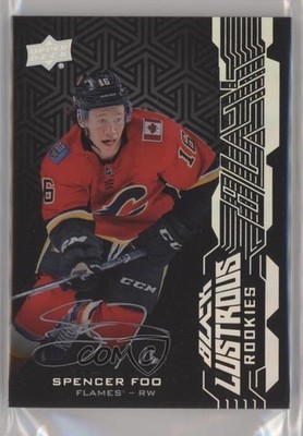 2018-19 SPx UD Black Lustrous Rookies Auto Spencer Foo #LR-SF Auto n1u