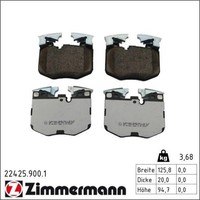 Zimmermann 22425.900.1 Bremsbelagsatz FüR BMW Toyota 5 7 X3 6 3 4 X4 8 X5 2 Z4