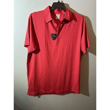 Callaway Opti-Dri Mens Red Stripe Golf Polo Shirt Swing Tech Large