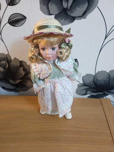 Vintage Porcelain Doll Blonde Hair