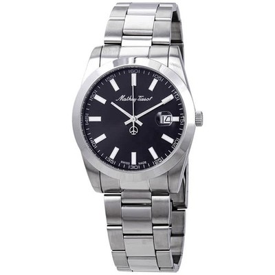 Mathey-Tissot Mathey I Quartz Black Dial Men's Wrist Watch H450AN