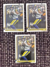 Lot X3 Base 2025 Topps Chrome NFL Matthew Stafford Rams #169 MVP BUYBACK
