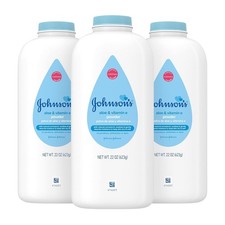Johnson  s Baby Powder 22 oz 3 Pack Cornstarch Aloe Vitamin E Hypoallergenic Skin