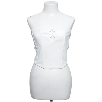 Bershka, Tube Top, Größe: M, Weiß, Elasthan/Polyester, Einfarbig, Damen #SMQ