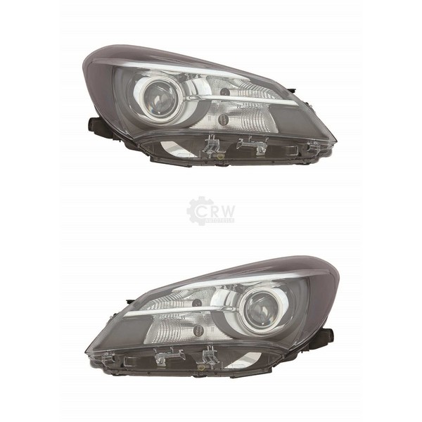 Halogenscheinwerfer Set FüR Toyota Yaris (_P15_) Bj. 3.14- > HIR2 W21/5W WY21W-image