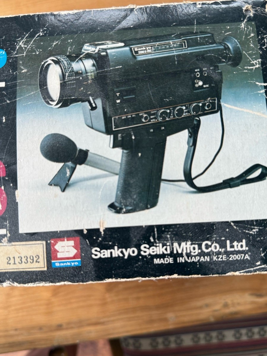 Vintage Câmera Super 8 Sankyo Xl 600s com Microfone | Filmadora Sankyo
