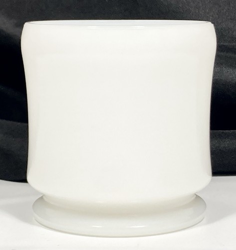 Tazza tazza piedini sapone da barba traslucido opaco vetro latte bianco vintage usata in ottime condizioni - Foto 6 di 12
