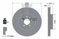 2X Pagid Bremsscheibe 54620NHC FüR Landrover Range Rover Sport 1 L320 Discovery
