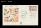 Prehistory,Grotte de Niaux,cave paintings,Hunting,France 1979 FDC,Cover,Cow,Bull