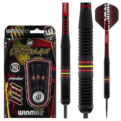 Winmau Outrage Brass Steel Tip Darts 20G - TOP EINSTEIGER SET