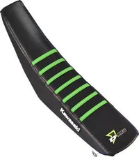 Dcor Factory Reinforced Seat Cover - Black/Green Ribs Motorcycle 30-20-472