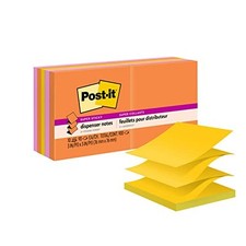Post-it Super Sticky Pop-upNotes, 3 in x 3 in, 10 Pads, 2x the Sticking Power,