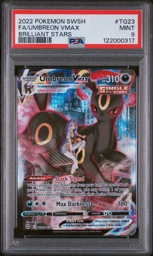 Fa/Umbreon Vmax Pokemon Sword & Shield Brilliant Stars TG23 NM PSA PSA MINT 9