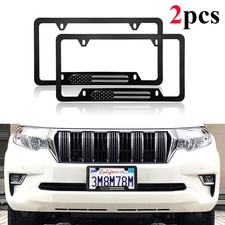 2x For Ford Explorer Ranger Accessories American Flag License Plate Frame Cover 2x For Ford Explorer Ranger Accessories American Flag License Plate Frame Cover