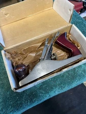 Vintage Tru-Test 9" Carpenters Smooth Plane 2" Cutter W/Box BAKELITE HANDLES