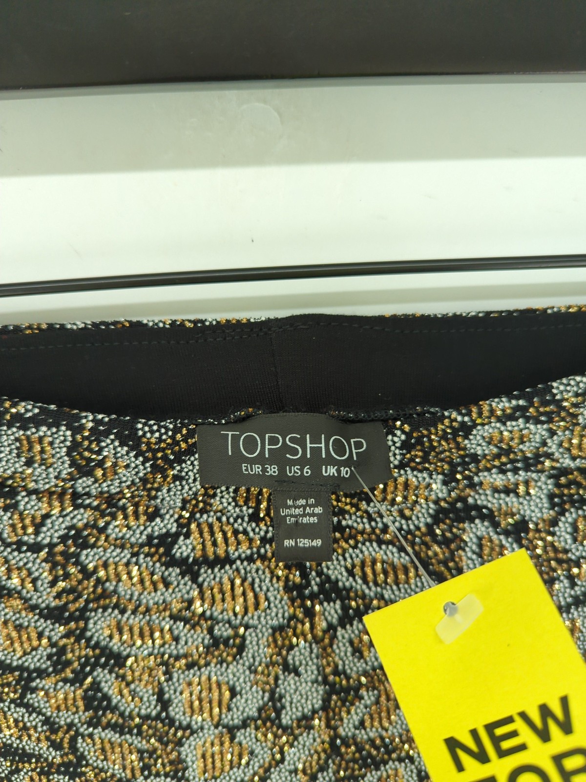 ALTRA Topshop Leggings Donna UK 10 Multi 100% Altro Lunghezza Completa