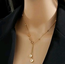 18k gold Plated Stainless steel Pendant Necklace