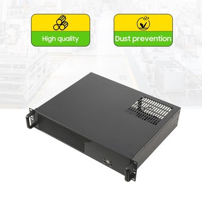 Rack Server Gehäuse 2U 2HE schwarz - nur 35cm tief mini ITX /micro ATX