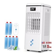 4-in-1 Evaporative Air Cooler, Portable Air Conditioner & Swamp Cooler with 3
