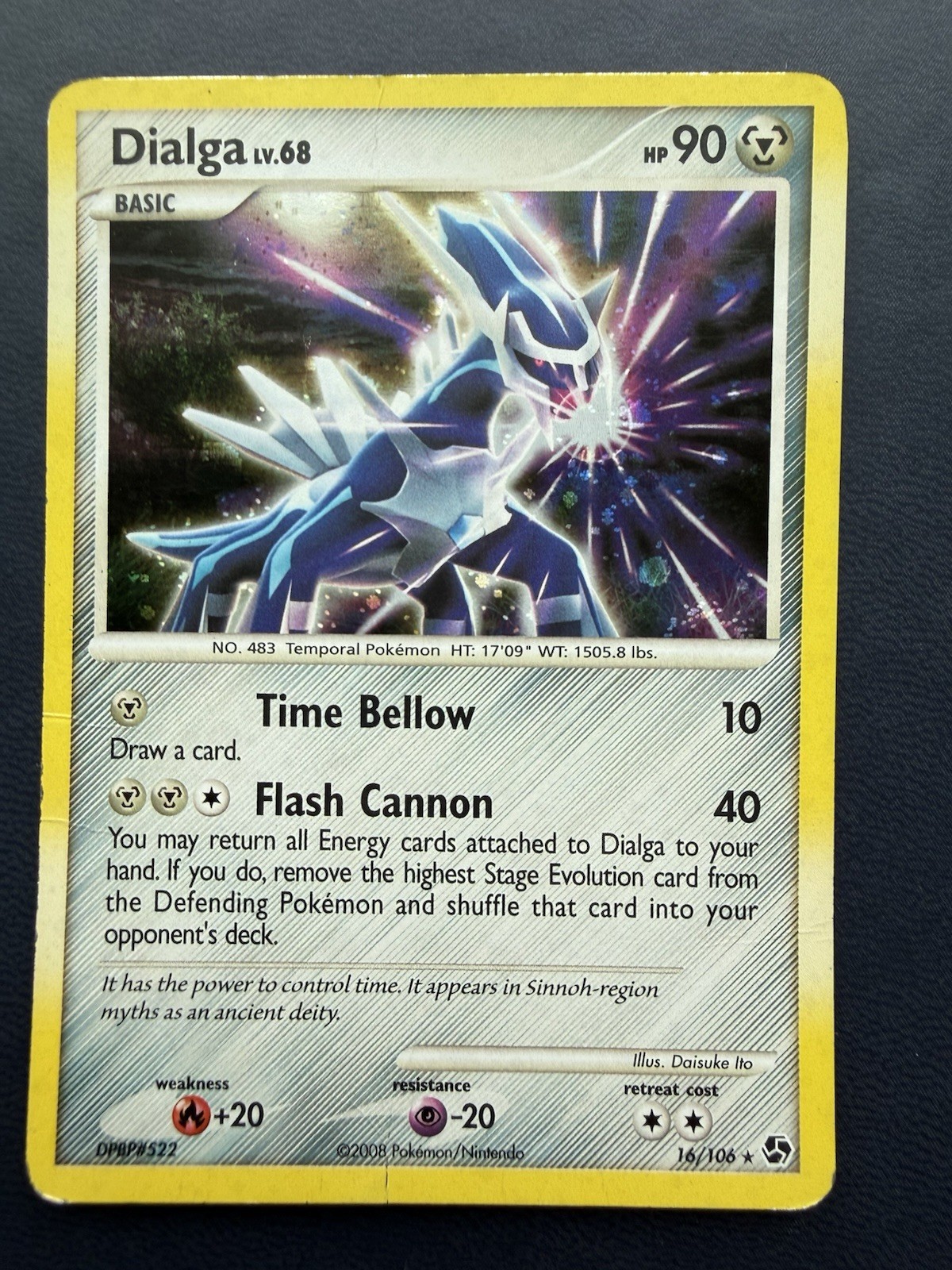 2008 Pokemon Diamond & Pearl Great Encounters 16 Dialga Holo