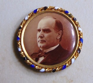 William McKinley 1900 campaign pin button political