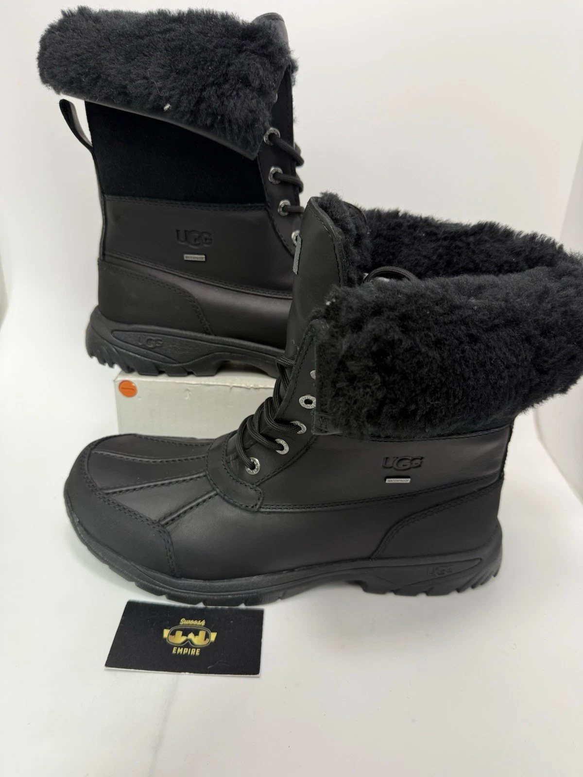 UGG Butte Waterproof 5521 Black Men’s Size 9 Triple Black