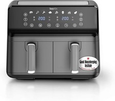 Keplin 9L Dual Zone Air Fryer Energy-Saving Cooker with Multi Cooking Functions