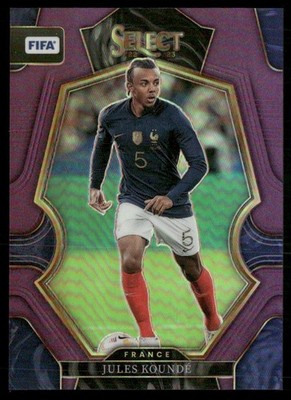 Jules Kounde 2022 Panini Select FIFA Purple France #125