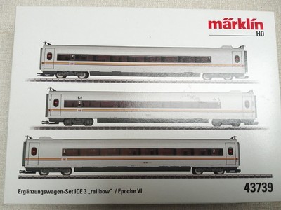 MÄRKLIN H0 ICE 3 Ergänzungswagen-Set railbow 43739 NEU-OVP