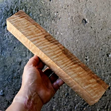Exotic Flame Satinwood Spindle Blank 52x308x47mm DIY Woodworking & Crafts #1182