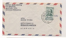 D384364 Venezuela 1954 Airmail Cover Caracas Stappach Augsburg Germany
