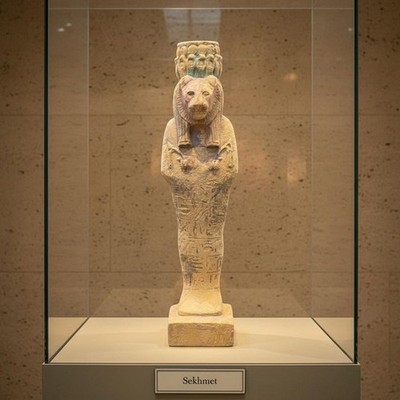 Ancient Egyptian Antiquities Goddess Sekhmet Lioness Deity of Solar Power BC