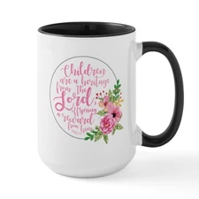 CafePress Children Heritage Coffee Mug, Large 15 oz. White Coffee Cup (17593323)