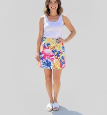 Rafaella Skort Skirt NWOT Cosmo Pink Floral Shorts Womens SMALL NEW