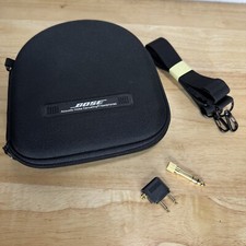 Bose Hard Carry Case Acoustic Noise Canceling Headphone CASE ONLY and Adapter