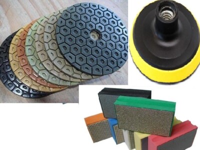 7'' Granite stone marble glass Polishing 9+1 & 7 Hand Polishing Pad ceramic glass
