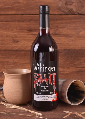 Wikingerblut, Met mit Kirschsaft, 6% Vol. - Bild 2 von 4