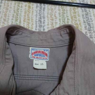 JOE McCOY 8 Hour Union Work Shirt Khaki Size 15 Used From Japan | eBay