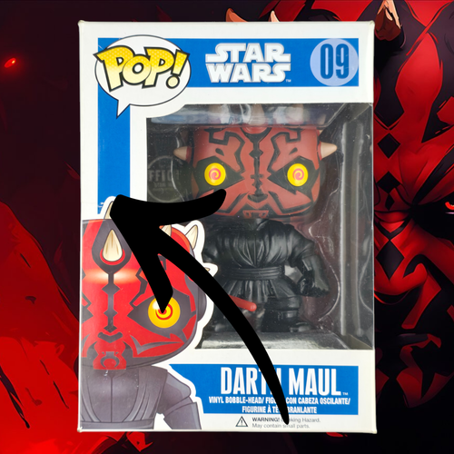 Funko Pop! Darth Maul (Blue Box 2nd Release) *Minor Box Damage* w/protector - Picture 7 of 9