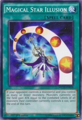 Yugioh! LP Magical Star Illusion - NECH-EN058 - Common - Unlimited Edition Light