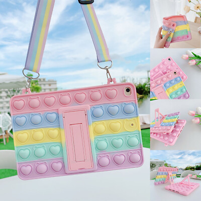 Fidget Toys Push Bubble Tablet Case For iPad 8th/7/6 5 mini3 Air 4/5 2022 Pop 11