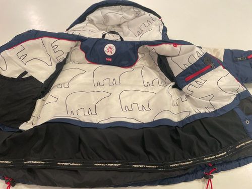 Perfect Moment Kids Super Mojo hooded quilted Kids 14 or womens petite XS white - Picture 5 of 6