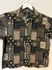 vintage hawaiian shirt xl Blue Paradise cotton mix Great Value w/Free shipping