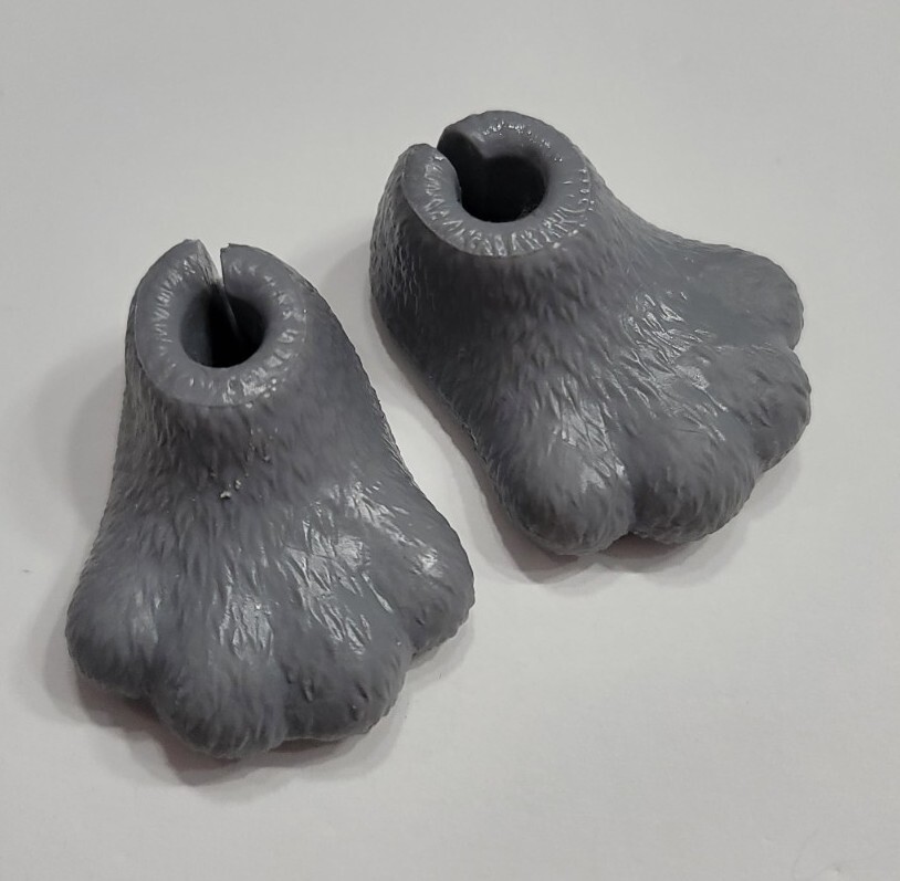 SAOLA SCARPE BARBIE PANTOFOLE CUTIE REVEAL GRIGIO CUCCIOLO CANE PIEDI PIATTI SOLO SCARPE BAMBOLA