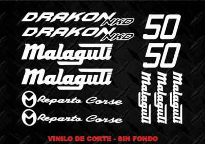 Kit Adhesivos MALAGUTI DRAKON sticker decal autocollant, adesivi, pegatina