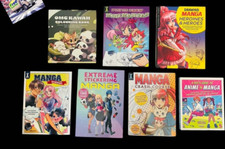 MANGA-ANIME-JAPANESE ART BOOKS COLOURING ACTIVITY NEW!!