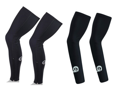 Gonso Armlinge + Beinlinge Set Arm Leg Warmers reflektierend Fahrrad Gr. XXL NEU