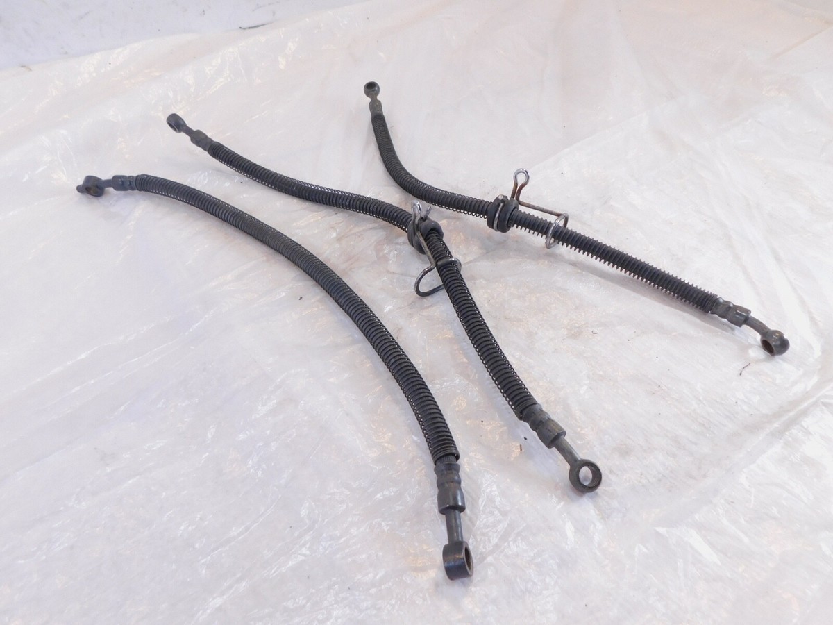 セット 1986-2006 Kawasaki Concours ZG1000 Front & Rear Brake Pipe