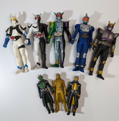 Kamen Rider Bandai Used Bundle Bulk 8 Action Figures 2008 2009